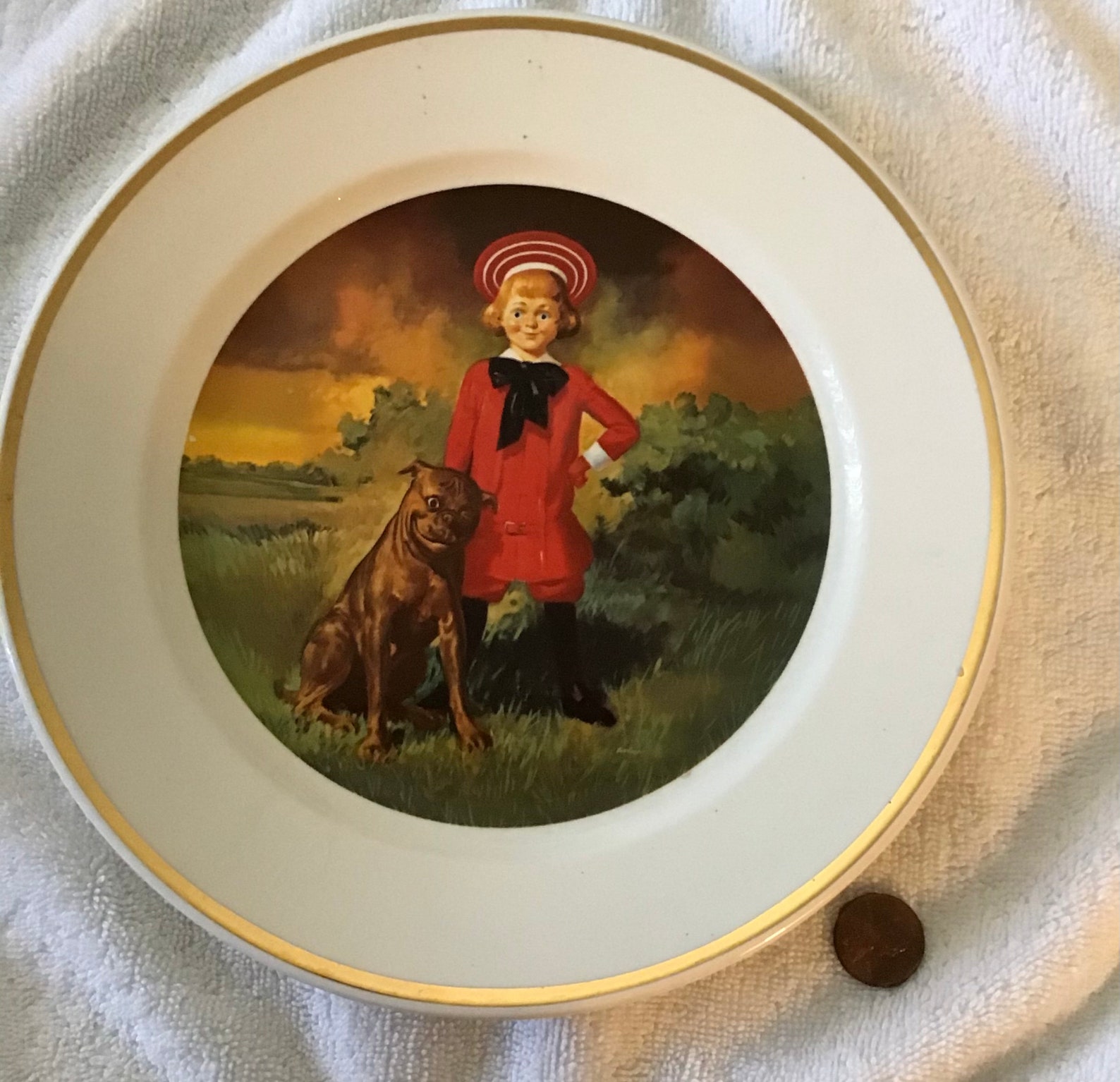 Vintage Limited Commemorative Edition Buster Brown Plate Etsy