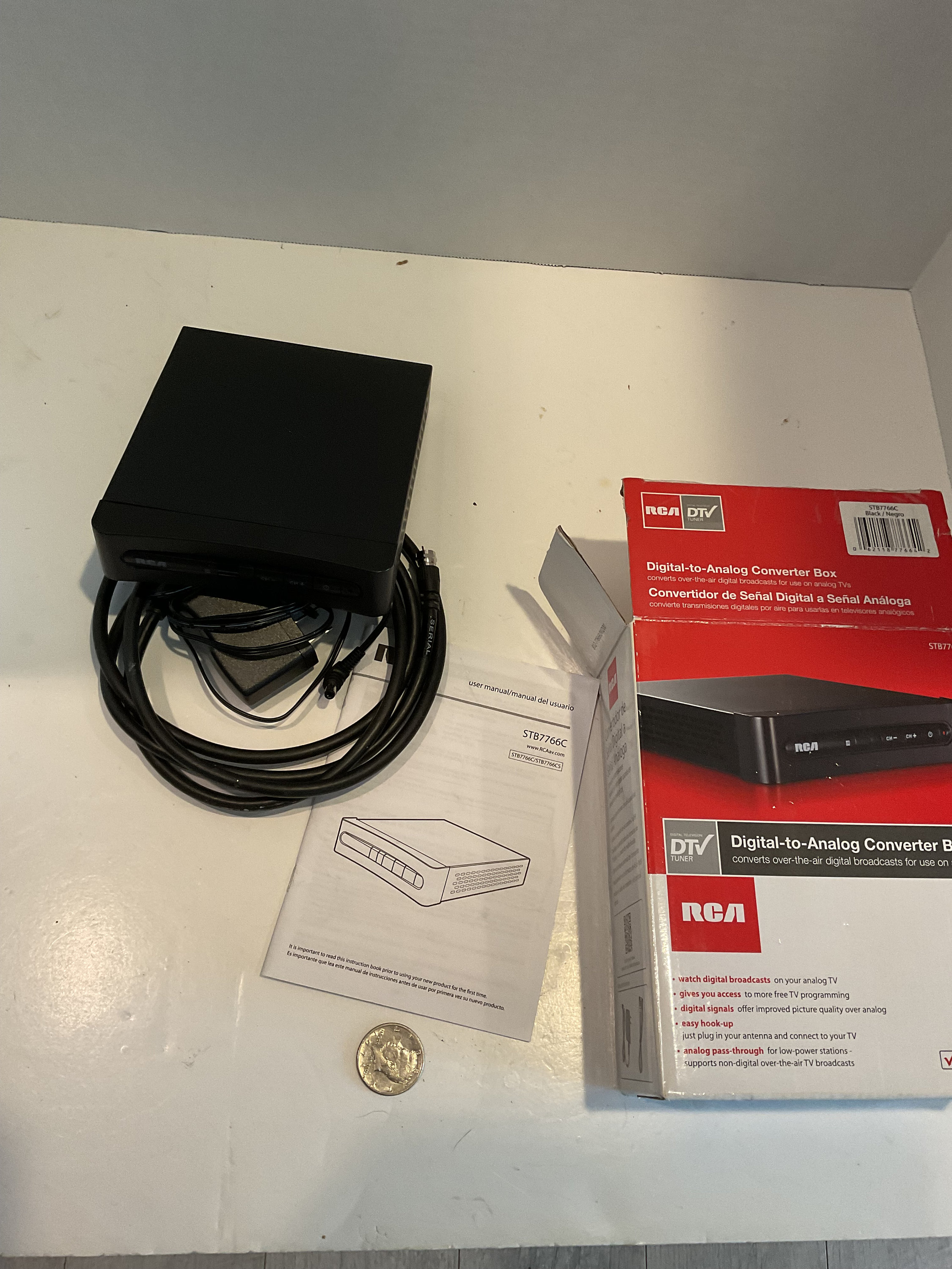 RCA Digital to Analog Converter Box With Remote Control Etsy