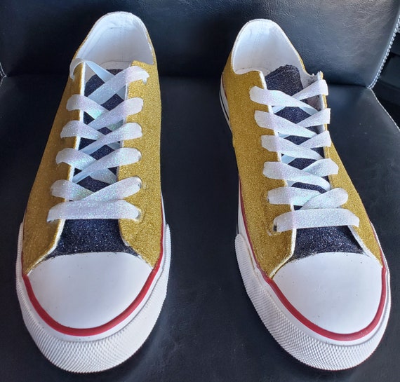 glitter custom shoes