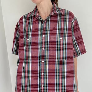 70s LL Bean plaid adventure shirt