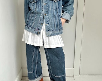 Classic 80s union made LL Bean denim trucker.