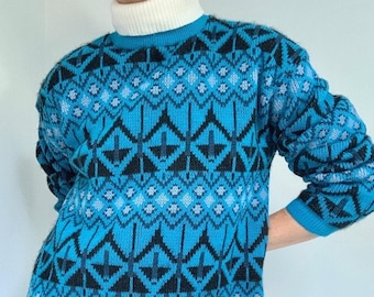 70s Sears geo knit