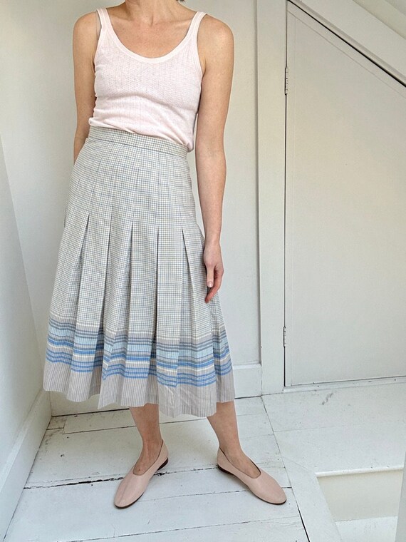 70s Edinburgh Woollen Mill accordion pleat skirt