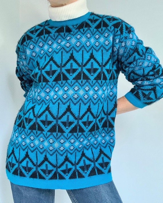70s Sears geo knit