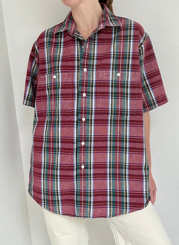 70s LL Bean plaid adventure shirt