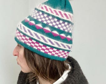 vintage mohair ski hat