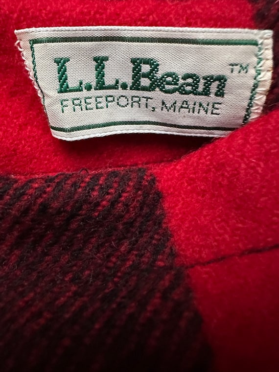 80s LL Bean buffalo check wool vest - image 5