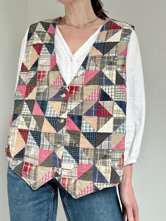 handmade vintage quilt vest