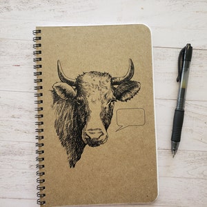 Cow Spiral Notebook