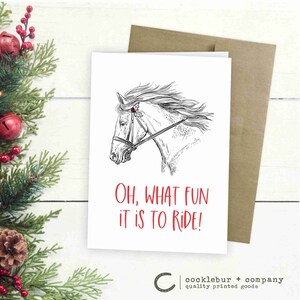 Carte de Noël - Oh, comme c'est amusant de rouler !