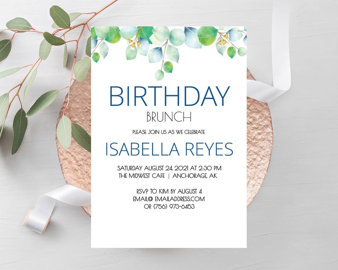 BIRTHDAY Invitation Best Friend Invitation Card Template - Etsy
