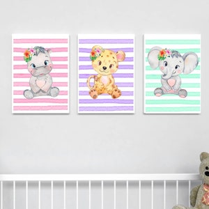 Boho wall decor for nursery, Nursery prints girl, Nursery prints boho, girl room wall decor