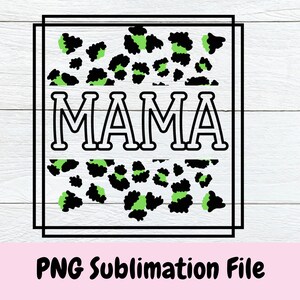Mama Gepard Png, Sublimation Designs, Leopard Mama svg, Digitale Png Datei