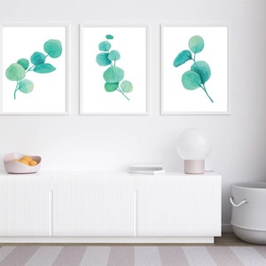 Eucalyptus Print, Set of 3 botanical Prints, Eucalyptus Print set of 3, Eucalyptus print set, Wall art set, Botanical Prints, Prints set