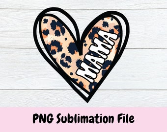 ママ チーター ハート PNG、ママ PNG、ママ ハート PNG、ママ シャツ PNG、ヒョウ ママ PNG、ママ ライフ PNG、インスタント ダウンロード、デジタル デザイン