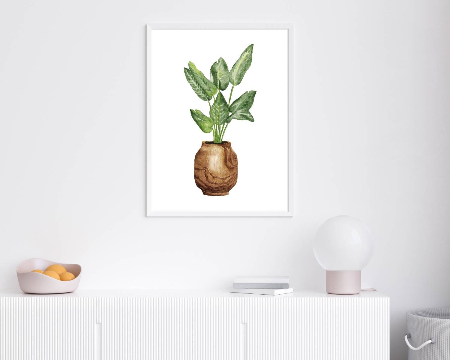 GREENERY WALL ART Plants Wall Hanging Printable Digital | Etsy