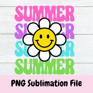 Summer Png, Retro Summer Png,  Colorful Summer Png, Summer T Shirt Design, PNG, Sublimation Designs Sublimation or Printable Design,
