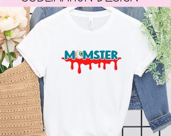 Momster Png, Momster Halloween Shirt, Halloween Png, Halloween Mom Png, Sublimation Design