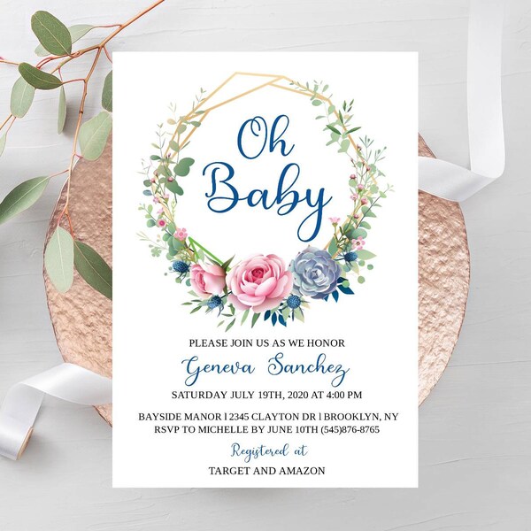 Gender Unknown Baby Shower Invitations Etsy
