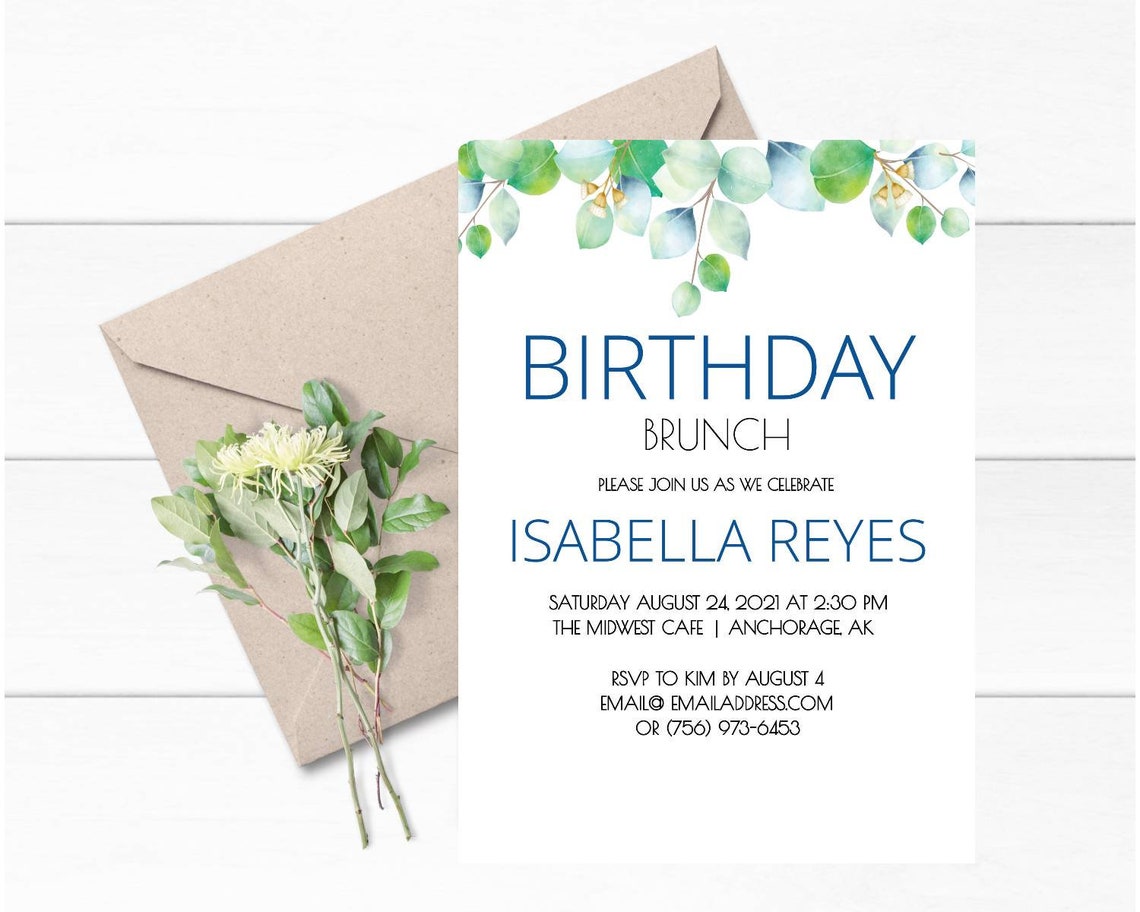 BIRTHDAY Invitation Best Friend Invitation Card Template - Etsy