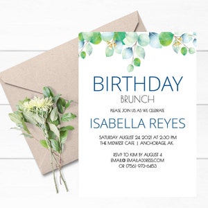 BIRTHDAY Invitation Best Friend Invitation Card Template - Etsy