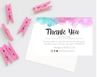 Grazie imballaggio inserto, Packaging business, piccolo negozio branding, Grazie vard, inserto imballaggio, stampabile