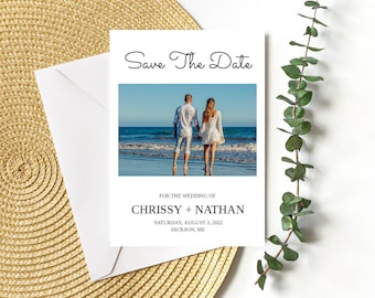 Simple Save the Date Cards, Pretty Save The Date Card, Wedding Announcement Card, Classy Save The Date Card, Simple Wedding Invitation