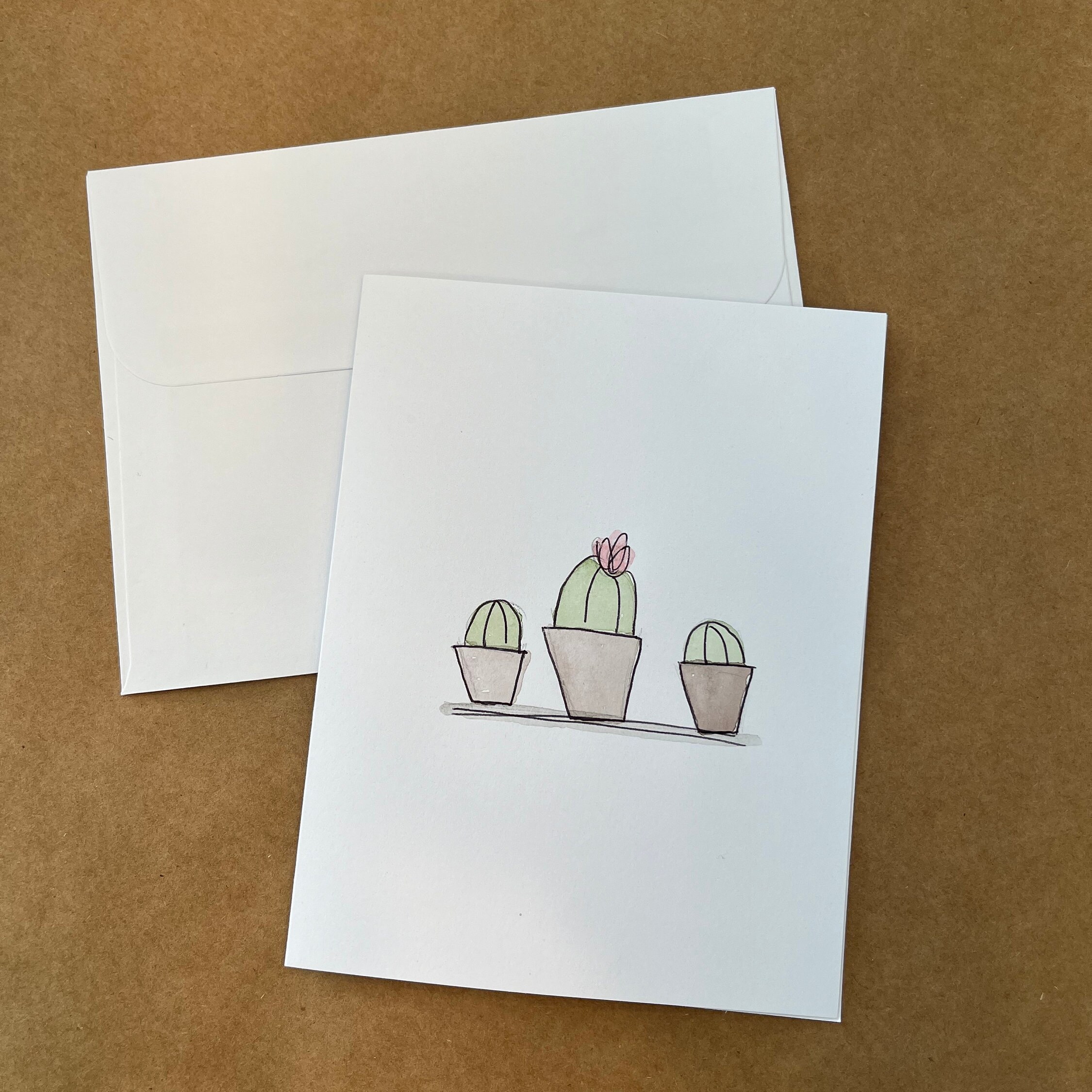 Hand Painted Original Watercolor Cards - Nature Pack - 4 Pack - Blank ...