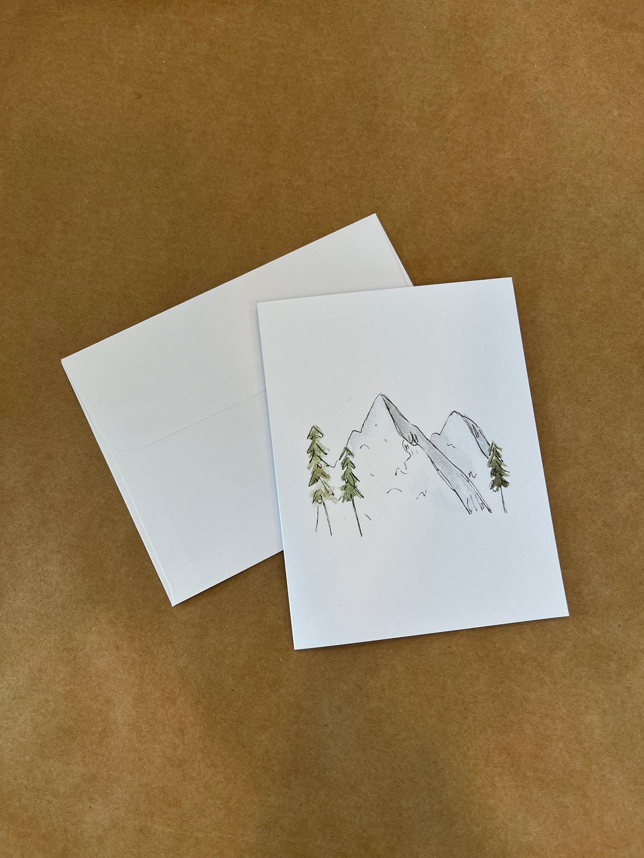 Hand Painted Original Watercolor Cards - Nature Pack - 4 Pack - Blank ...