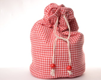 Cotton potato bags for hot raclette potatoes