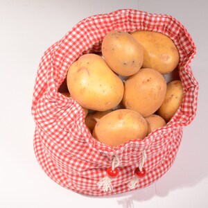 Potato bags for hot raclette potatoes made of cotton image 6