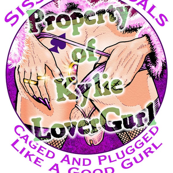 Digital Art Print Download by KYLIE LUVERGURL "Sissy Life Goals" A4