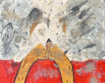 signed original abstract erotic art “shades #2” 8x10”