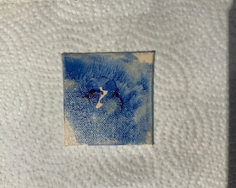 3”x3” Boob Nipple Painting by Morgan Destera