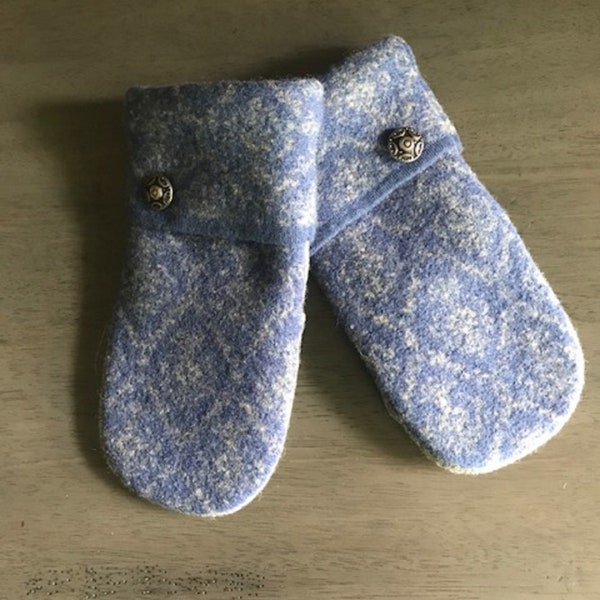 Recycled Wool Sweater Mittens with Cashmere lining, Womens Mittens,  Upcycled Mittens