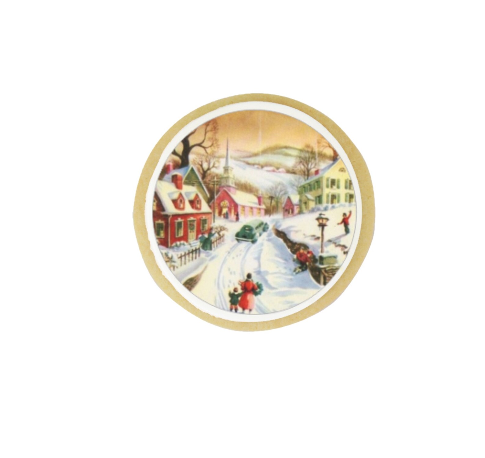 Vintage Christmas Toppers Edible Image Cookie / Cupcake Etsy Australia