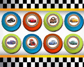 Cars Party!- Edible Image Cupcake / Cookie Topper - PRE-CUT