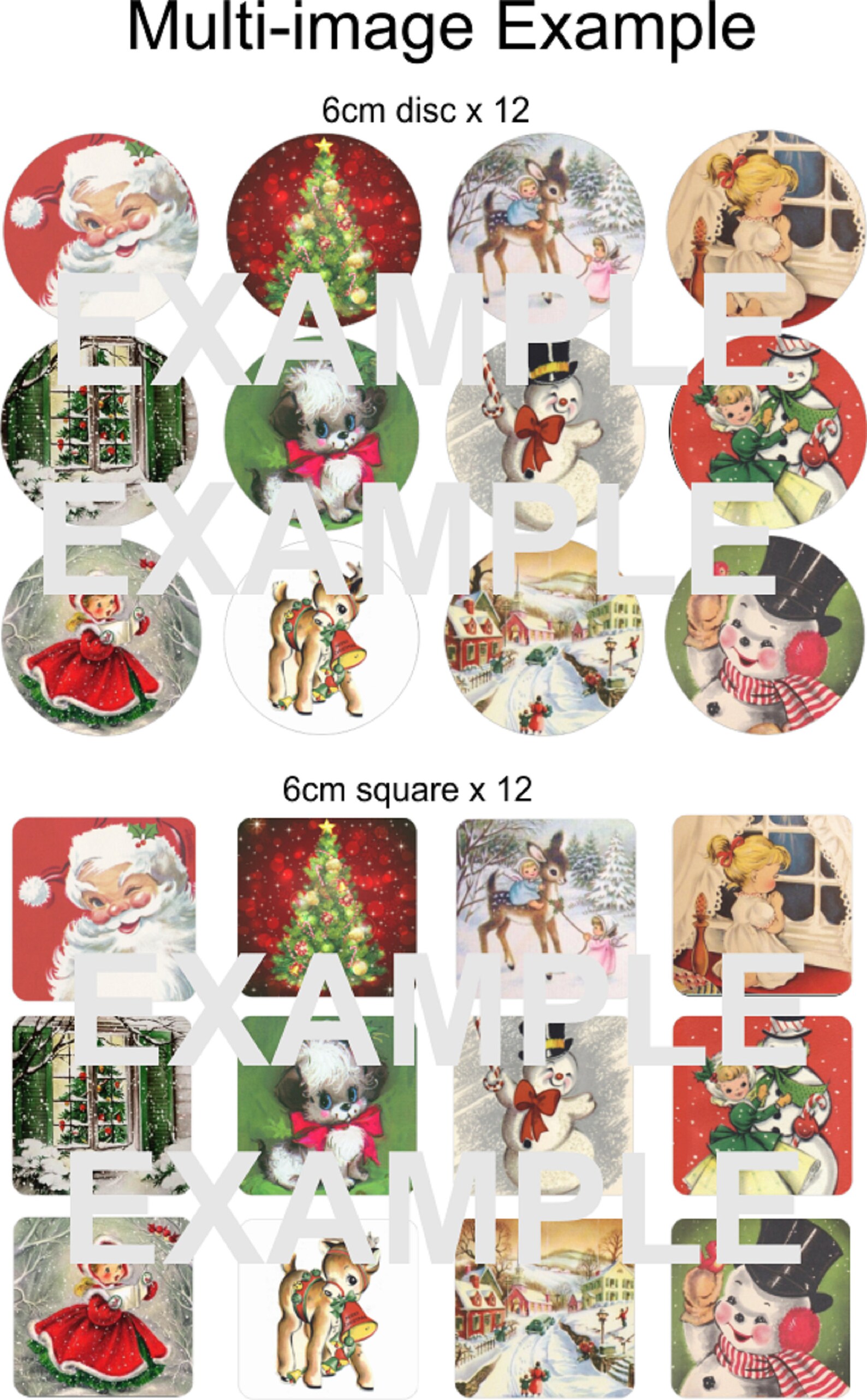 Vintage Christmas Toppers 