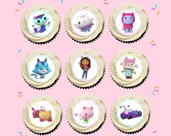 Gabby - Edible Image Cupcake / Cookie Topper - PRE-CUT