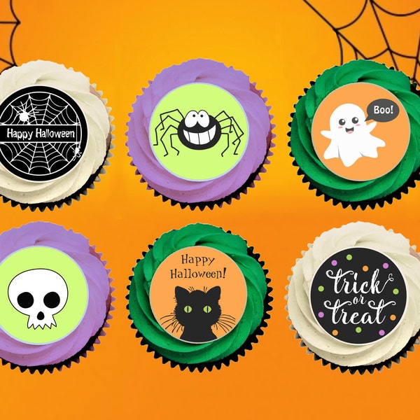 Fun Halloween! - Edible Image Cupcake / Cookie Topper - PRE-CUT