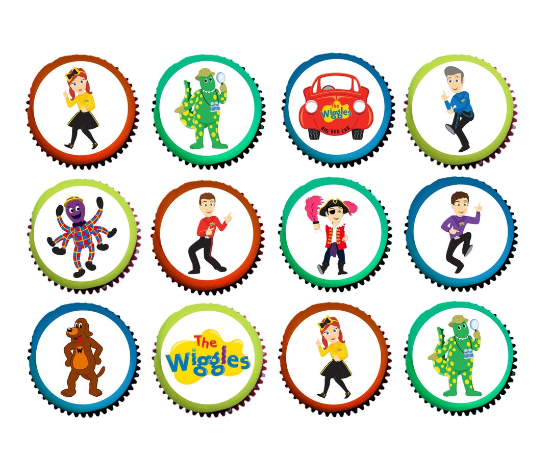 Wiggles Edible Image Cupcake / Cookie Topper PRECUT Etsy Australia