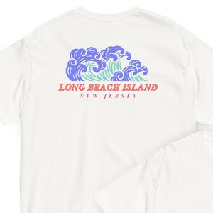 T-shirt vague Long Beach Island LBI