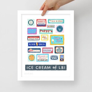 Framed Ice Cream of LBI Print