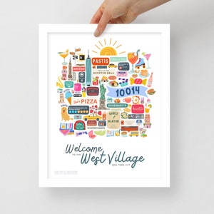 Framed West Village NYC Print