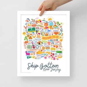 Framed Ship Bottom LBI Print