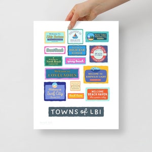 Towns of LBI Print