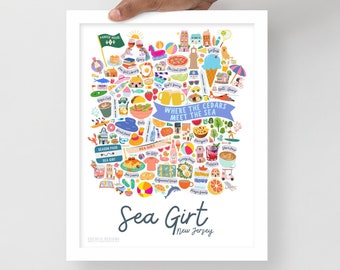 Framed Sea Girt 2 Print