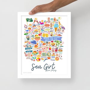 Framed Sea Girt 2 Print
