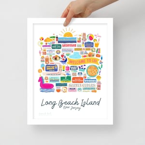 Framed Long Beach Island (LBI) Print