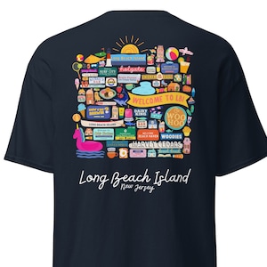 Long Beach Island (LBI) Tshirt - Navy